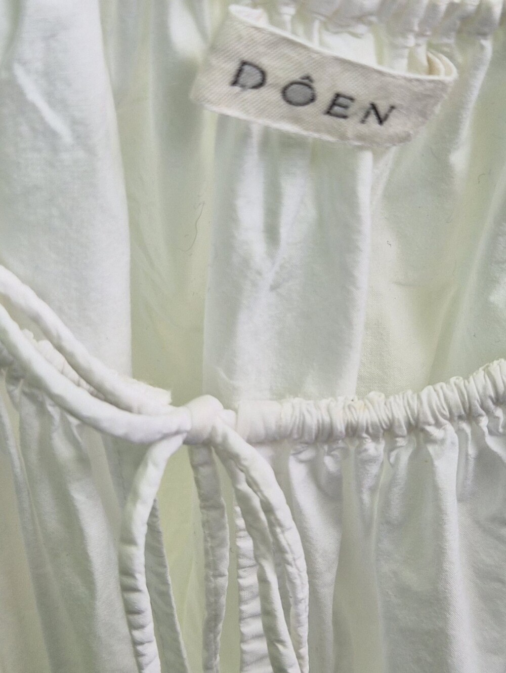 Doen White Quinn Dress XXL Smocked Cotton Heirloom Midi Dress - Picture 5 of 10